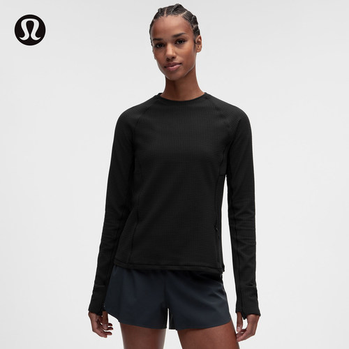 It's Rulu 女士经典剪裁长袖运动衫 *华夫格丨lululemon丨LW3KPXS