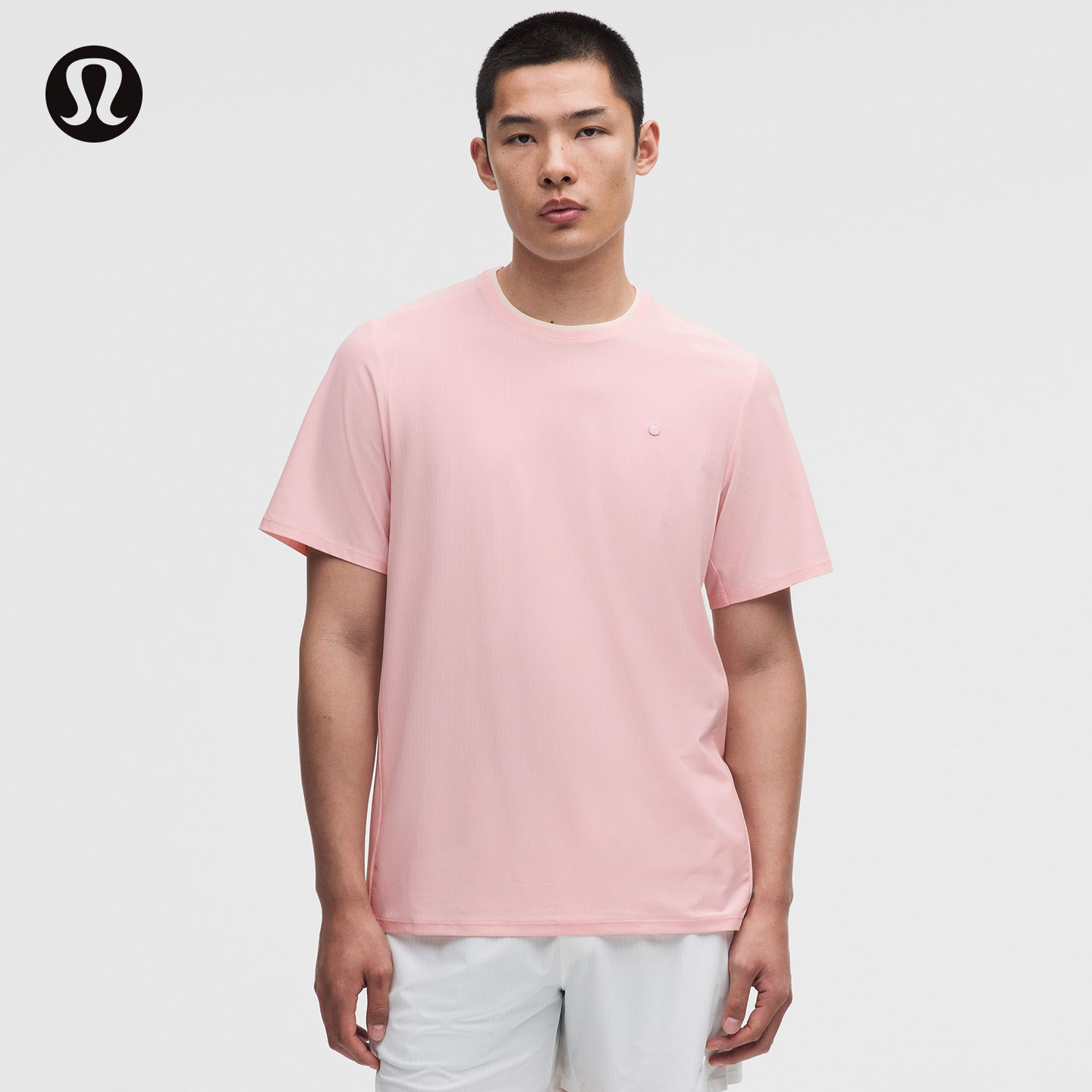 UV-Protective男士网球条纹短袖T恤 防晒丨lululemon丨LM3GNJS图片