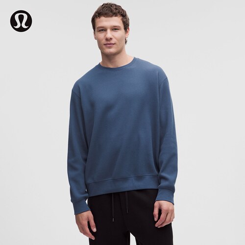 Cotton-Blend 男士棉混纺华夫格针织长袖T恤丨lululemon丨LM3HF7S