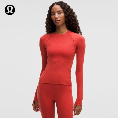 Wool-Blend 女士运动羊毛混纺圆领打底衫丨lululemon丨LW3JQHS