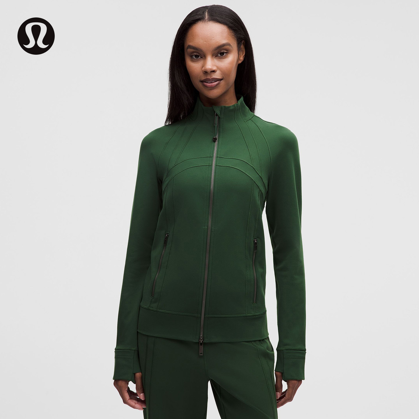 Define 女士运动夹克 *Luon™ 芯吸丨lululemon丨LW3JCKS图片