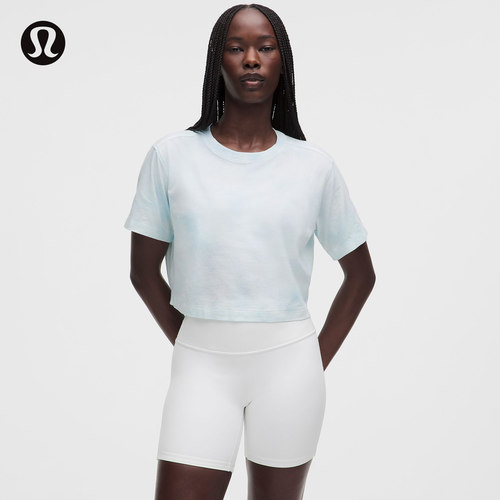 All Yours 女士棉混纺短款短袖 T 恤 *Wash丨lululemon丨LW3JX9S