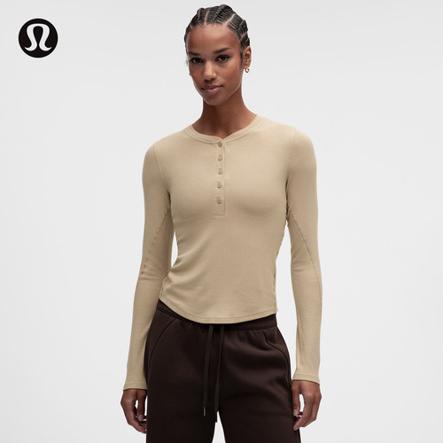 Hold Tight 女士紧身剪裁长袖亨利衫丨lululemon丨LW3HN3S