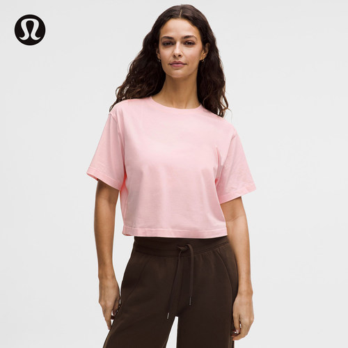 All Yours 女士棉混纺短款短袖 T 恤丨lululemon丨LW3JSJS