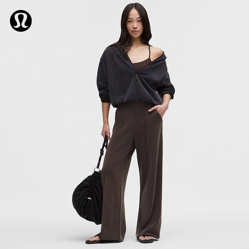 Brushed Softstreme女士拉绒阔腿裤亚洲版型丨lululemon丨LW5IPEA图片