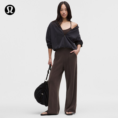 Brushed Softstreme女士拉绒阔腿裤亚洲版型丨lululemon丨LW5IPEA