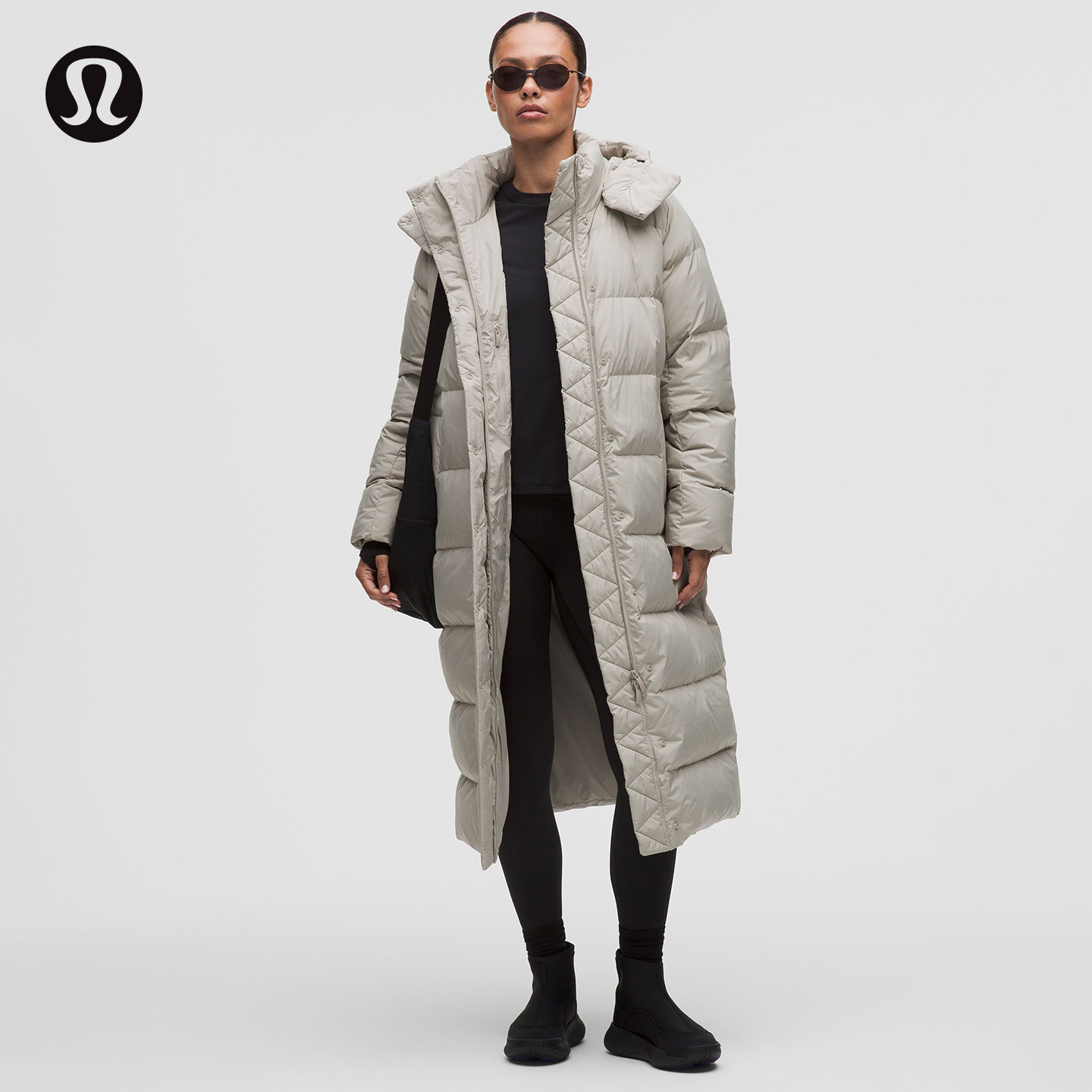 Wunder Puff™女士长款羽绒外套 拒水防风丨lululemon丨LW4CO9S