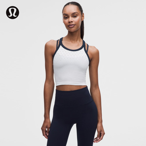Swiftly Tech 女士短款圆领工字运动背心2.0丨lululemon丨LW1GH8S