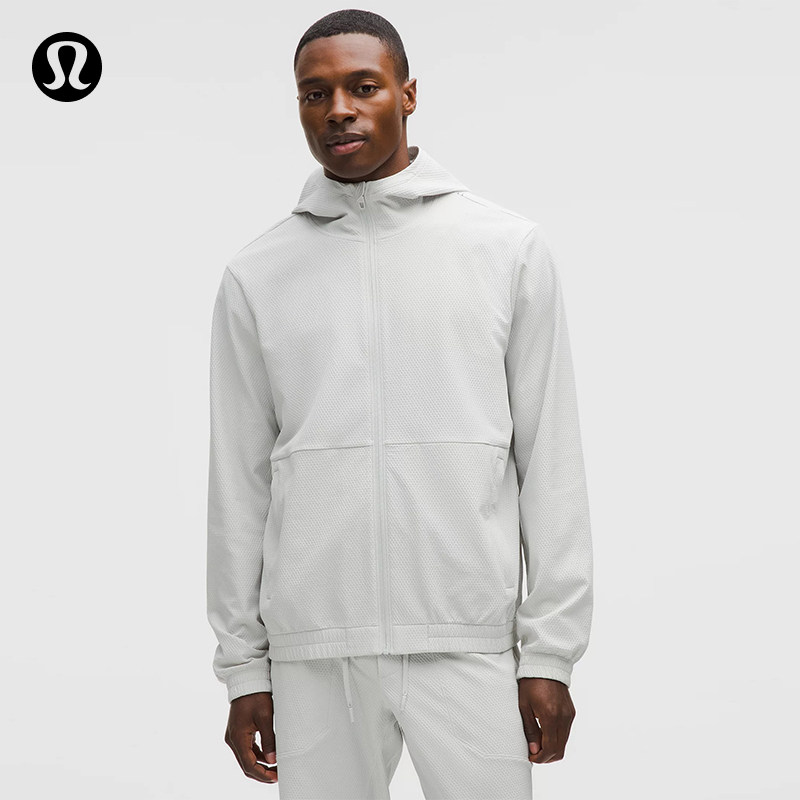 License to Train™男士运动纹理拉链连帽衫丨lululemon丨LM3FULS图片