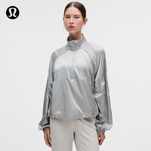 Stretch-Satin 女士训练弹力缎面植绒夹克丨lululemon丨LW3JJ2S