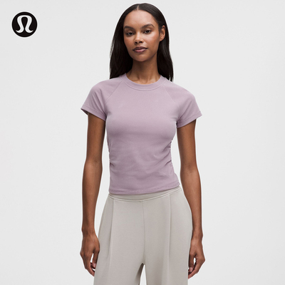 Micro-Rib Softstreme女士罗纹短袖T恤 速干丨lululemon丨LW3KUYS