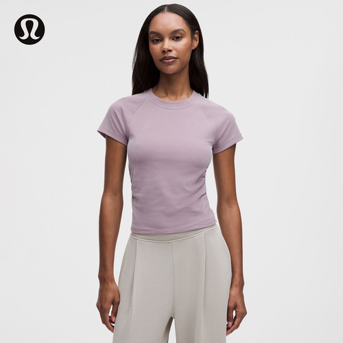 Micro-Rib Softstreme女士罗纹短袖T恤 速干丨lululemon丨LW3KUYS