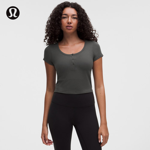 Rulu 女士短袖亨利衫丨lululemon丨LW3ITZS
