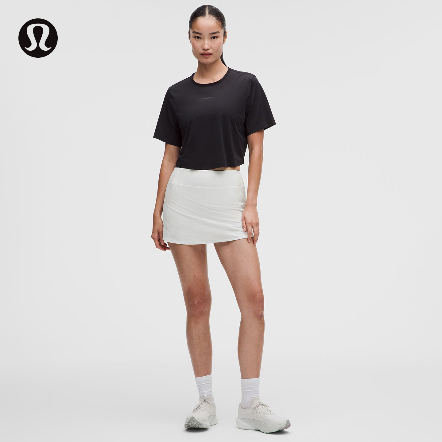 Speed Up 女士运动中腰短裙 防晒丨lululemon丨LW8ATTS - 实物图