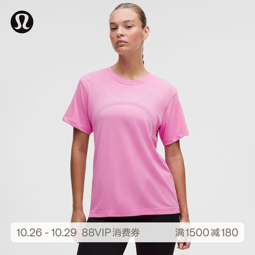 Swiftly Relaxed女士运动短袖 T 恤 *徽标款丨lululemon丨LW3KHJS