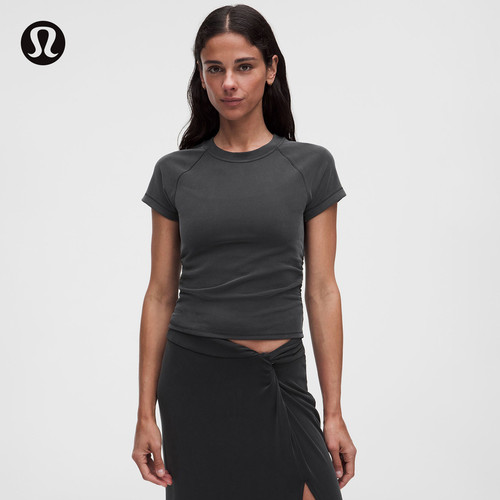 Micro-Rib Softstreme女士罗纹短袖T恤 速干丨lululemon丨LW3KUYS
