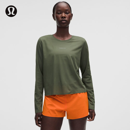 Fast and Free™ 女士运动长袖 T 恤丨lululemon丨LW3KQ1S