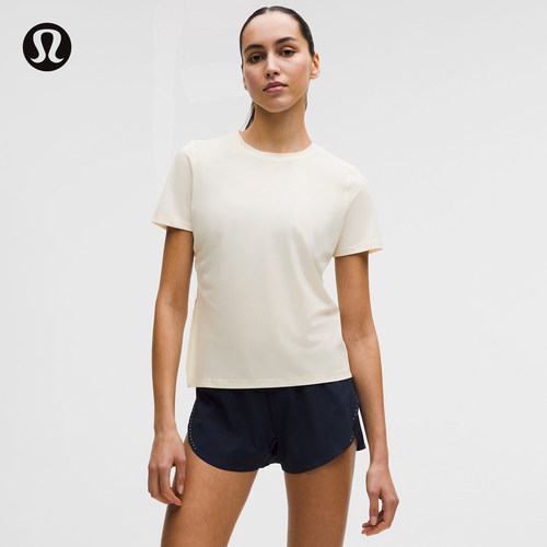 Side-Ruched 女士跑步侧边褶饰短袖 T 恤丨lululemon丨LW3JWIS