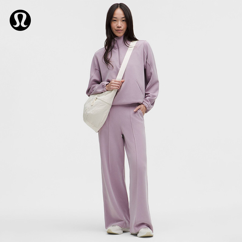 Brushed Softstreme女士拉绒阔腿裤亚洲版型丨lululemon丨LW5IPEA