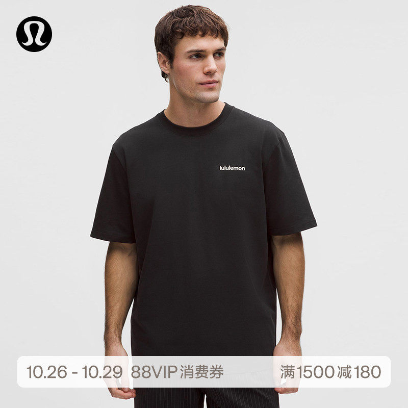Heavyweight男士短袖T恤*文字徽标 速干芯吸丨lululemon丨LM3GDCS