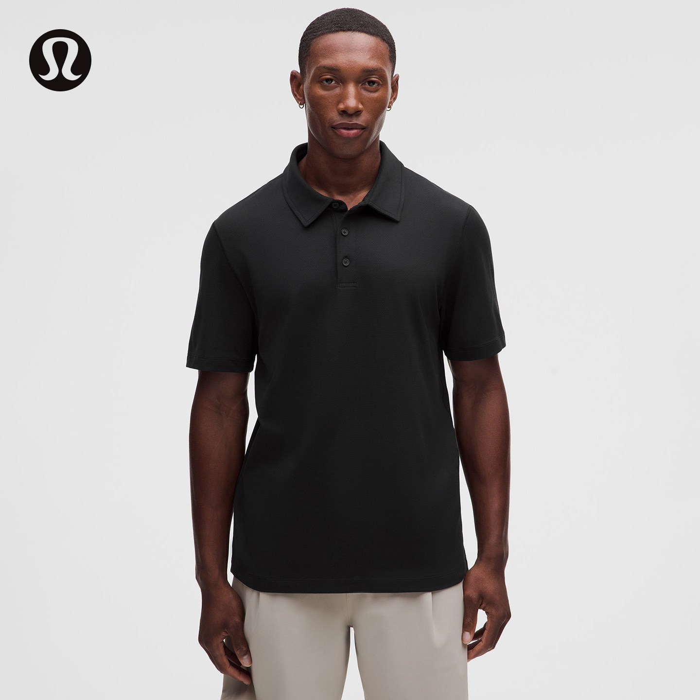 Mesh Soft Jersey男士网面针织短袖POLO芯吸丨lululemon丨LM3H61S图片