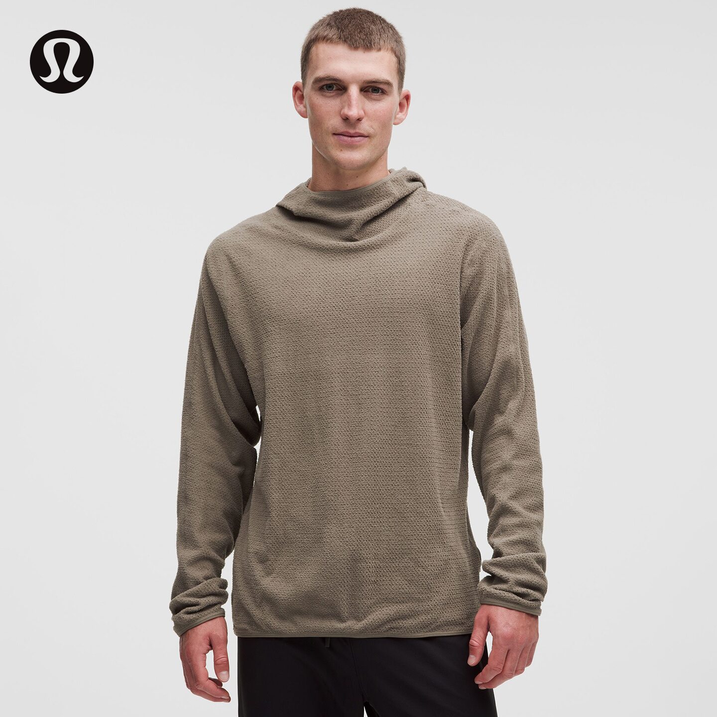 Mesh Fleece 男士跑步网面拉绒连帽衫丨lululemon丨LM3HG7S