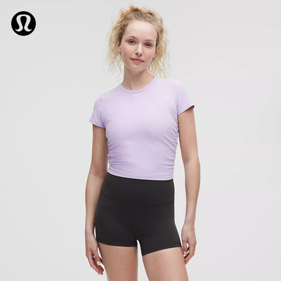 All It Takes女士运动短袖 T 恤*罗纹Nulu™丨lululemon丨LW3GV0S