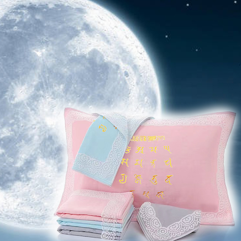 纯棉枕巾自然卧眠入睡