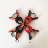 汽车脚垫毛巾晾晒架子夹子杆洗车店专用室内外晾晒工具可移动式