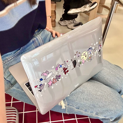 Shesell「过周末」适用于Macbook透明水晶保护壳M4air13寸保护套pro14寸防划防刮硬壳