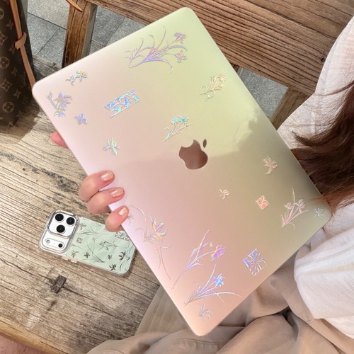 Shesell「小兰花」镭射Macbook雾面保护壳13寸M5air防指纹pro硬壳14寸磨砂