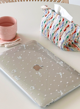 Shesell「夏日少女」Macbook透明保护壳air保护套pro13寸14寸M3防划防刮硬壳