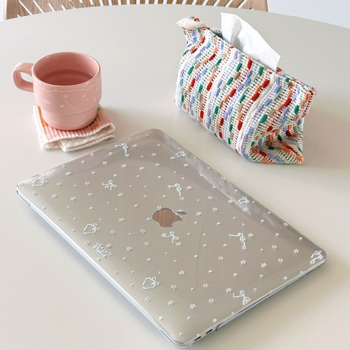 Shesell「夏日少女」Macbook透明保护壳air保护套pro13寸14寸M3防划防刮硬壳