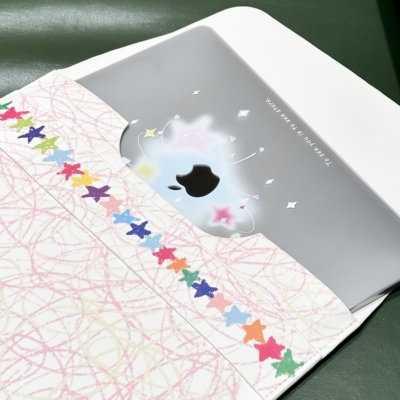 星星线条笔记本内胆包保护皮套