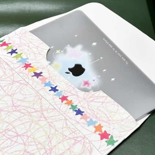 星星线条笔记本内胆包保护皮套