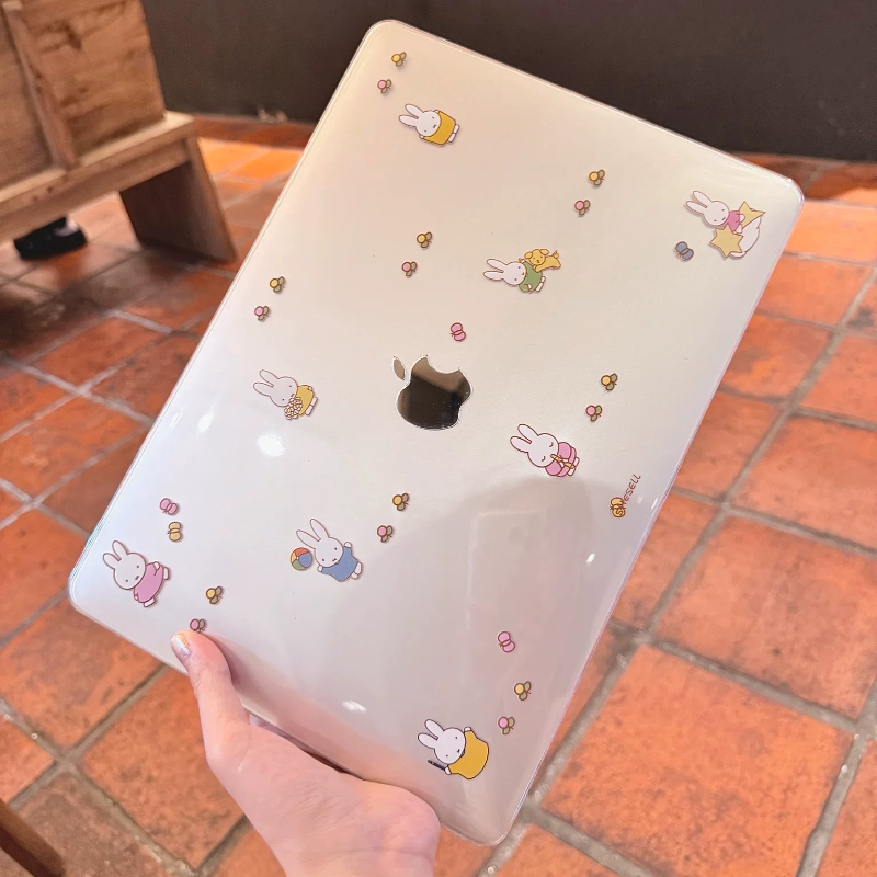 Shesell「花园米菲」透明Macbook保护壳air保护套13寸pro新款M5防划防刮14寸硬壳超薄