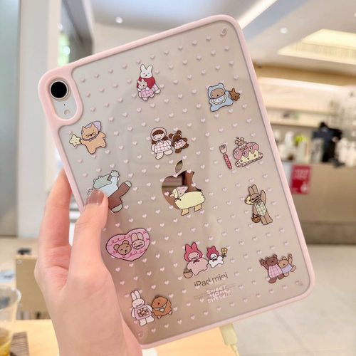 Shesell「野餐」粉色ipad亚克力单底保护壳pro防摔mini6苹果单壳11代轻便air6新款11寸