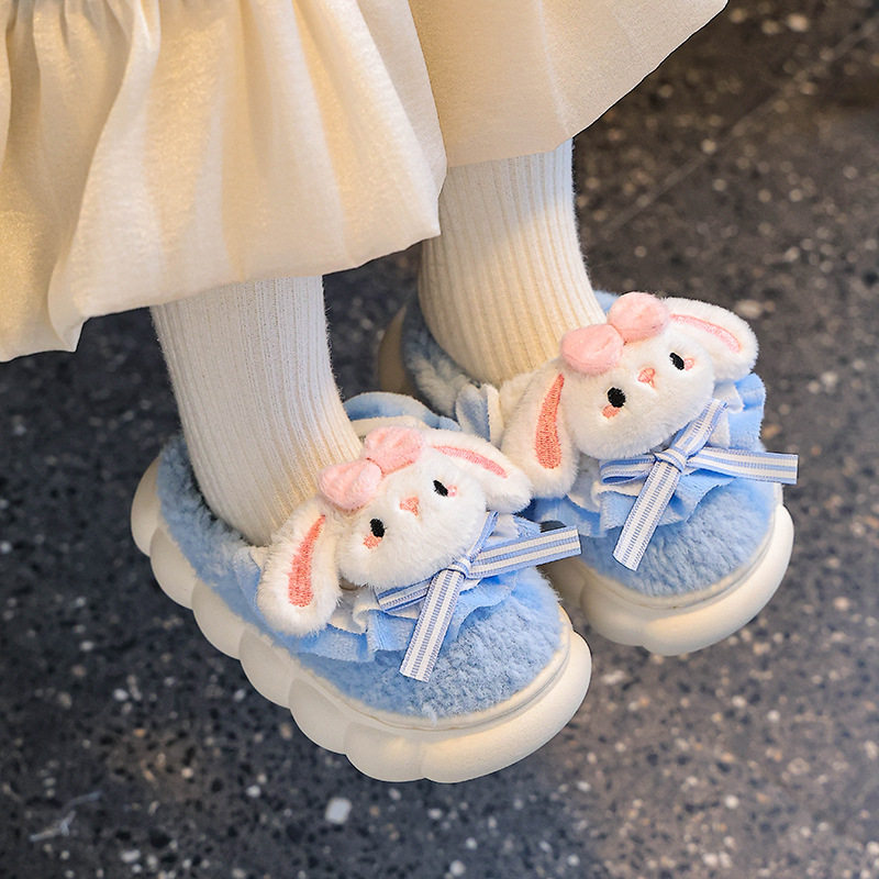 冬季儿童棉拖鞋女童保暖加绒毛毛可爱兔子厚底亲子中小童宝宝棉鞋,童鞋/婴儿鞋/亲子鞋,儿童凉拖鞋,淘宝优惠券,粉丝福利购,淘宝优惠卷