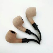 意大利进口石楠木半成品已开榫口烟道斗钵配烟嘴 可直接使用