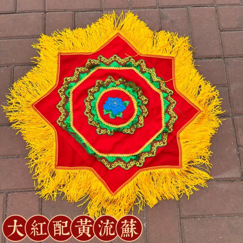 手绢蕾丝新款带穗秧歌手绢东北二人转大秧歌流苏款麻纱料广场舞