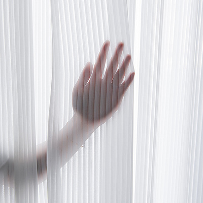 透光隔断卧室白色布料轻奢窗帘