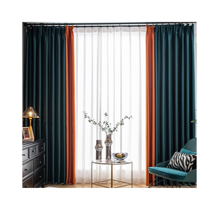 窗帘遮光2026新款挂钩式卧室客厅家用隔热防晒绍兴柯桥免打孔安装