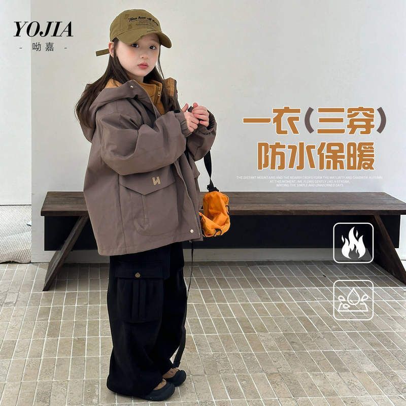 YOJIA女童外套冬季2025新款户外