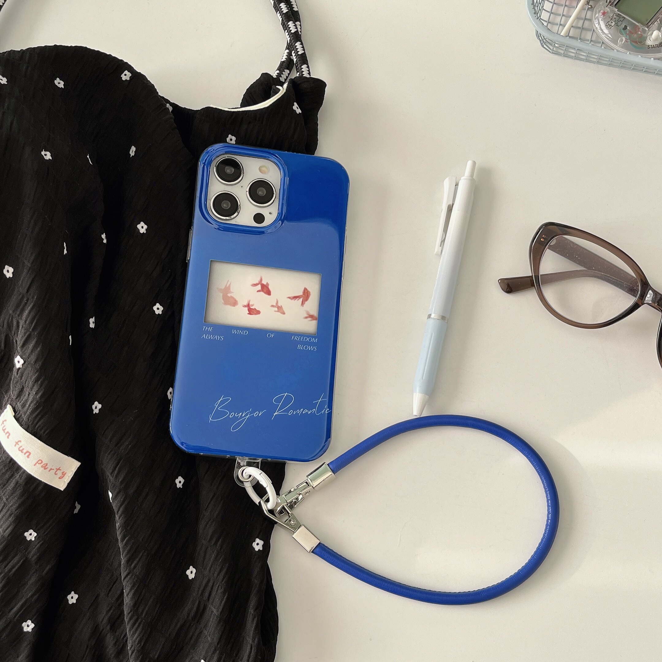 一家不会撞壳的店少女趣味金鱼16P手机壳个性柯蓝因蓝iphone