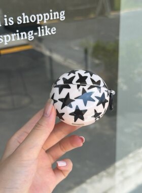 一家不会撞壳的店暗黑酷炫星星保护套适用华为freeclip2蓝牙耳机壳7i/5i/6i软壳防摔se2sE3三星4pro32P耳机套