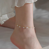 MEILAIFUREN 高端定制S925银饰脚链女性感大人足链脚环脚饰品足饰