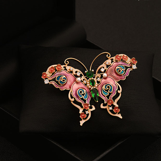 感福蝶胸针配饰蝴蝶别针
