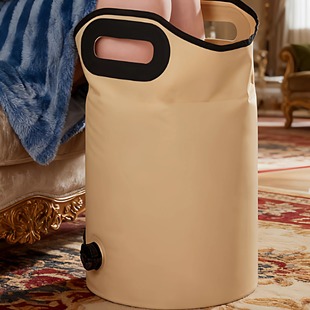 泡脚桶家用保温足浴盆折叠汗蒸水桶袋沐养生足桶袋高深桶泡小腿