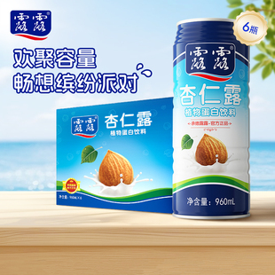 6罐 960ml 植物蛋白奶饮料整箱 杏仁露大瓶家庭聚会宴席 露露经典