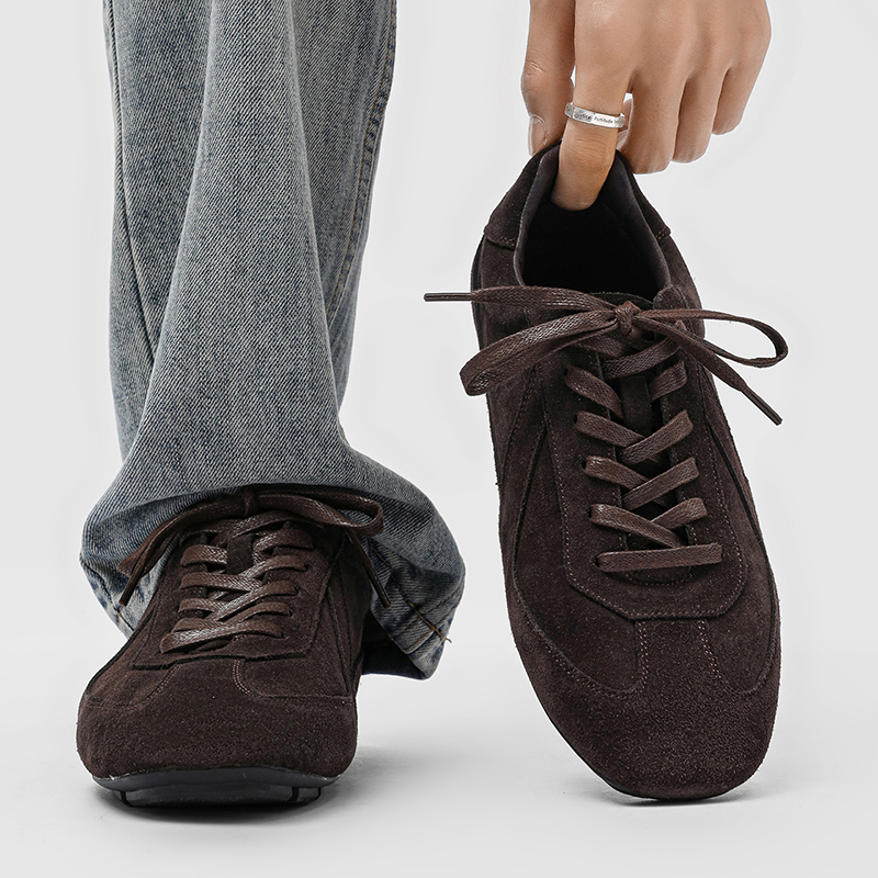 德训鞋复古板鞋平底透气休闲鞋